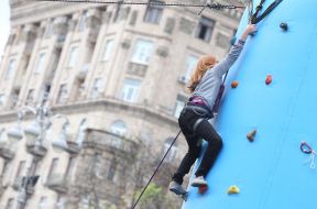 Competitor from climbing