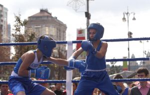 Competitors in boxing