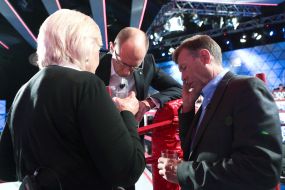 Arseniy Yatsenyuk, Alexandra  Kuzhel and Sergey Sobolev 