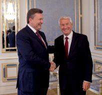 Viktor Yanukovіch and Thorbjørn Jagland