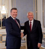 Viktor Yanukovіch and Thorbjørn Jagland