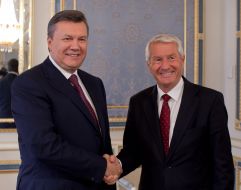 Viktor Yanukovіch and Thorbjørn Jagland
