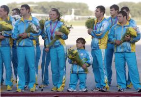 Members of the Paralympic team of Ukraine