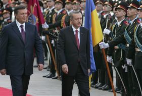 Viktor Yanukovich and Recep Tayyip Erdogan