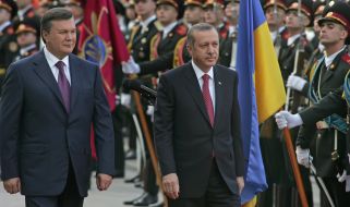 Viktor Yanukovich and Recep Tayyip Erdogan
