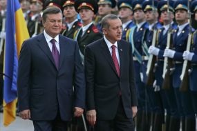 Viktor Yanukovich and Recep Tayyip Erdogan