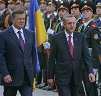 Viktor Yanukovich and Recep Tayyip Erdogan