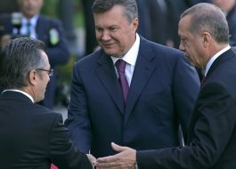 Viktor Yanukovich and Recep Tayyip Erdogan