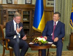 Виктор Янукович и Штефан Фюле