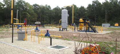 Installation of gas treatment