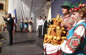 Participants of «the Holiday of bread» festival