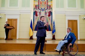 Viktor Yanukovich and Valerij Sushkevich