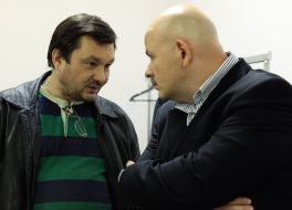 Олесь Бузина и Вячеслав Пиховшек