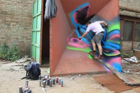 Preparation to the Gogolfest festival