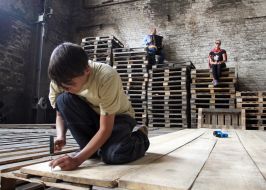 Preparation to the Gogolfest festival