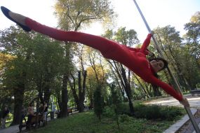 Participant of flash mob