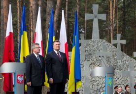 Viktor Yanukovich and Bronislaw Komorowski