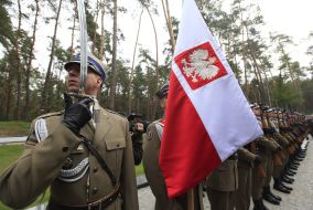 Soldiers of company of the honoured guard of Army Polish