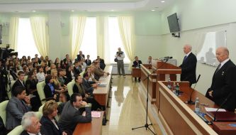 vasiliy Tatsiy and  Nikolay Azarov 