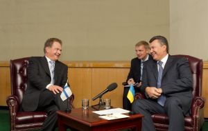Viktor Yanukovіch and Sauli Niinisto