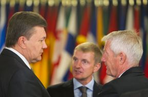 Viktor Yanukovіch and Thorbjorn Jagland