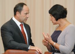 Sergey Tigipko and Irina Akimova