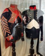 Drummer and infantryman uniforms