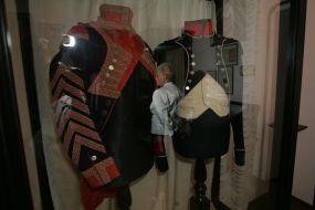 Drummer and infantryman uniforms