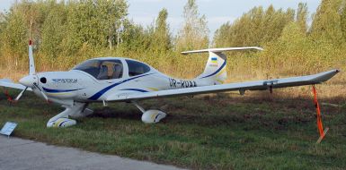 The airplane Diamond DA-40D 