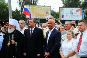 Metropolitan of Odessa and Izmail Agafangel and Edward Matviychuk