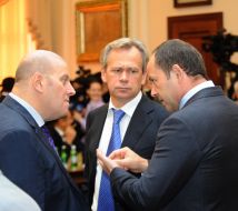 Mikhail Brodskiy, Nikolay Prisyazhnyuk and Sergey Tigipko