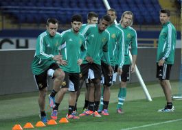 The players of FС "Rapid" (Vienna, Austria)