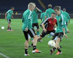 The players of FС "Rapid" (Vienna, Austria)