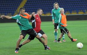 The players of FС "Rapid" (Vienna, Austria)