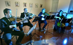 The String Quartet played at the opening of "The Book for All Seasons"