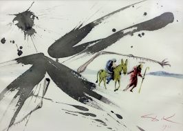 Illustration "of the Bible with lithographs of Salvador Dali"