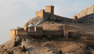View of the towers of Genoese fortress