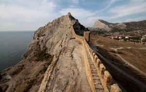 View of the towers of Genoese fortress
