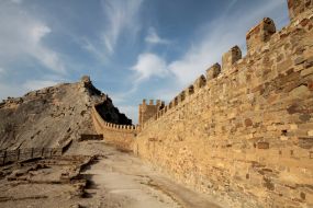 View of the towers of Genoese fortress