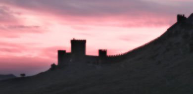 View of the towers of Genoese fortress