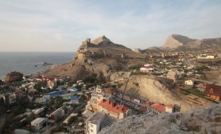 View of the towers of Genoese fortress