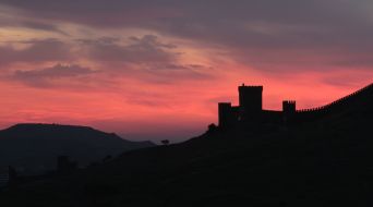 View of the towers of Genoese fortress