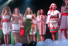 Participants of competition of beauty, resourcefulness and talent «StudMiss Ukraine»