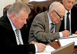 Boris Paton and Aleksandr Degtyarev