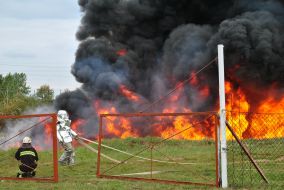 The firefighting operation