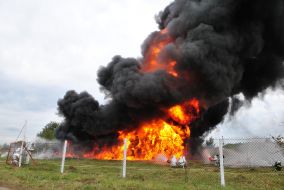 The firefighting operation