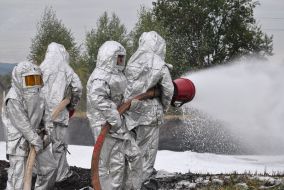 The firefighting operation