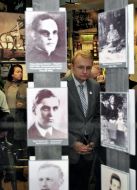 Andrey Sadovyy considers exhibits