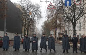 Сотрудники милиции