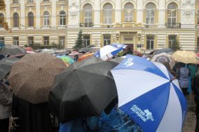 Учасники мітингу